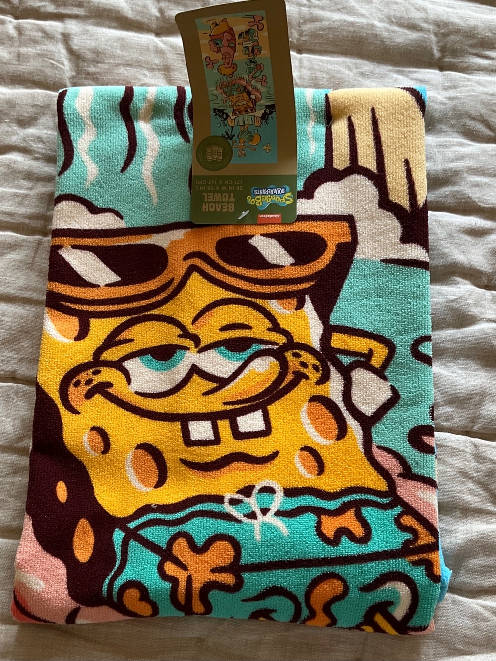 Nickelodeon SpongeBob & Friends Beach Towel gift bundle - Picture 2 of 5